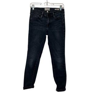 Frame Denim Le Skinny De Jeanne Womens 27 Black Stretch High-Rise  Jeans